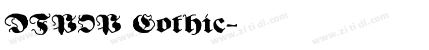 DFPOP Gothic字体转换